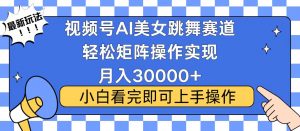 视频号蓝海赛道玩法，当天起号，拉爆流量收益，小白也能轻松月入30000+-识享社