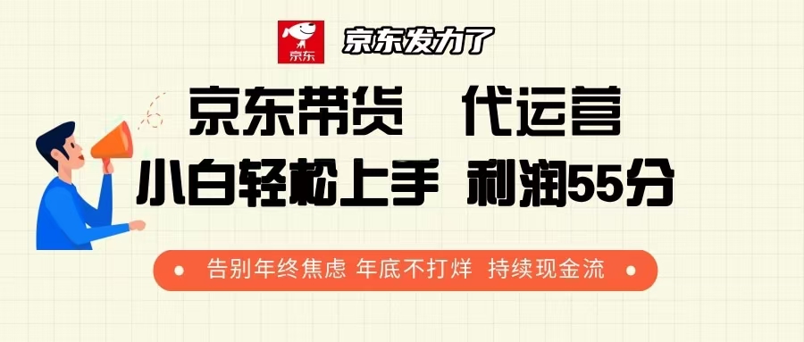 京东带货 代运营 利润55分 告别年终焦虑 年底不打烊 持续现金流 - 识享社-识享社