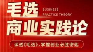 毛选商业实践论，读透《毛选》掌握创业必胜密匙-识享社