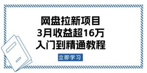 网盘拉新项目:3月收益超16万,入门到精通教程-识享社