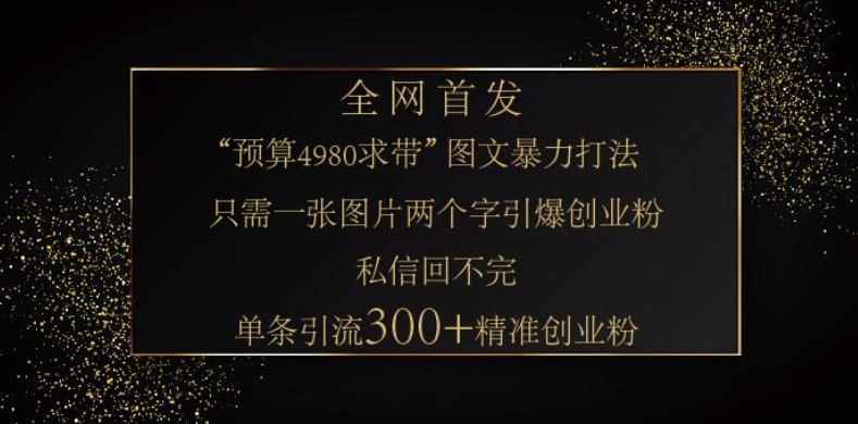 小红书神奇图片引流法,只需一张图,就能单条笔记凭借此方法,轻松引流 300 + 精准创业粉 - 识享社-识享社