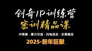 2025年“知识付费IP训练营”小白避坑年赚百万，暴力引流，闪电成交-识享社