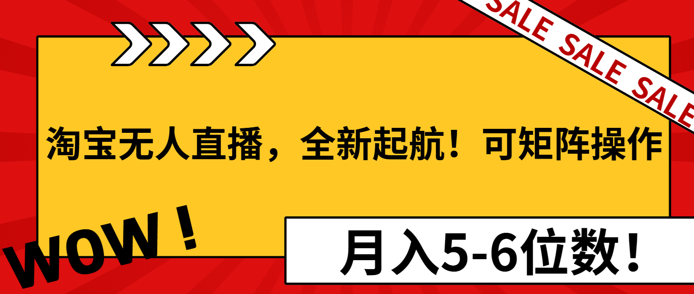 淘宝无人直播，全新起航！可矩阵操作，月入5-6位数！ - 识享社-识享社
