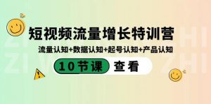 短视频流量增长特训营:流量认知+数据认知+起号认知+产品认知(10节课)-识享社