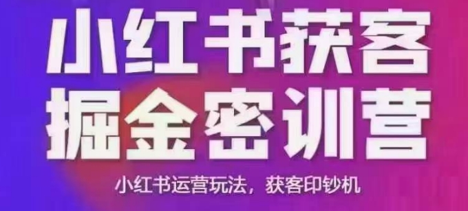 小红书获客掘金线下课，录音+ppt照片，小红书运营玩法，获客印钞机 - 识享社-识享社