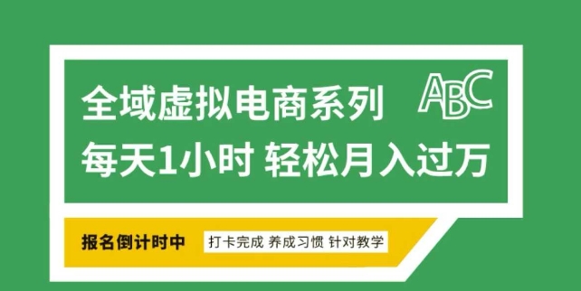全域虚拟电商变现系列，通过平台出售虚拟电商产品从而获利 - 识享社-识享社