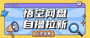 全网首发悟空网盘云真机自撸拉新项目玩法单机可挣10.20不等-识享社