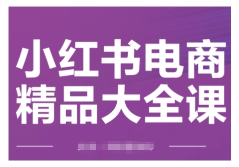 小红书电商精品大全课，快速掌握小红书运营技巧，实现精准引流与爆单目标，轻松玩转小红书电商(更新2月) - 识享社-识享社