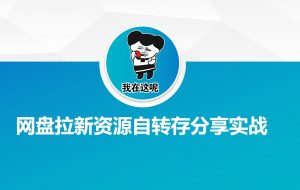网盘拉新资源自动转存分享实战-识享社
