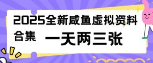 2025全新闲鱼虚拟资料项目合集，成本低，操作简单，一天两三张-识享社