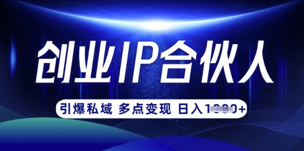 云帆·创业ip合伙人打造3.0,从0到1教你做网创,实现月入过W - 识享社-识享社