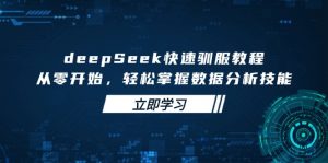 deepSeek快速驯服教程，从零开始，轻松掌握数据分析技能-识享社