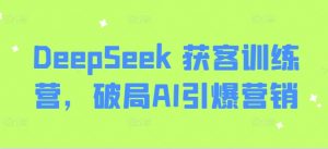 DeepSeek 获客训练营,破局AI引爆营销-识享社