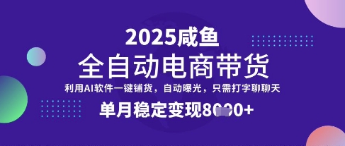 全网首发【闲鱼全自动电商带货】三年磨一剑，一朝露锋芒，单月稳定变现8k+【揭秘】 - 识享社-识享社