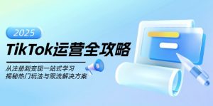TikTok运营全攻略,从注册到变现一站式学习,揭秘热门玩法与限流解决方案-识享社