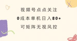 视频号点点关注,0成本单号80+,可矩阵,绿色正规,长期稳定【揭秘】-识享社