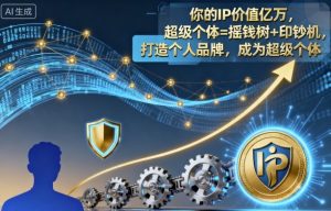 你的IP价值亿万,超级个体=摇钱树+印钞机,打造个人品牌,成为超级个体-识享社