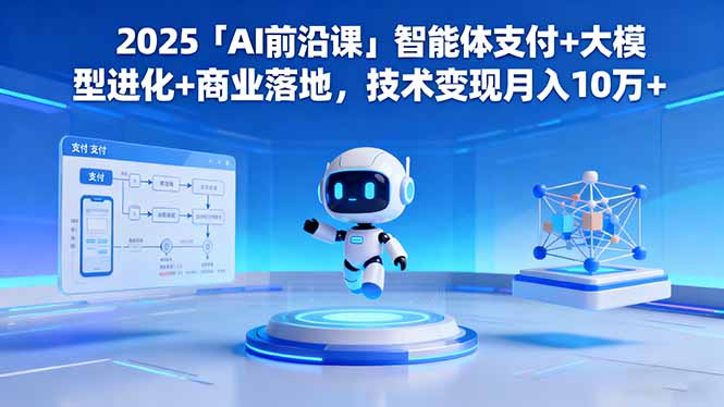 2025「AI前沿课」智能体支付+大模型进化+商业落地,技术变现月入10万+ - 识享社-识享社