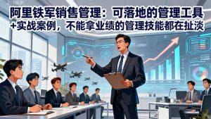 阿里铁军销售管理：可落地的管理工具+实战案例，不能拿业绩的管理都在扯淡-识享社