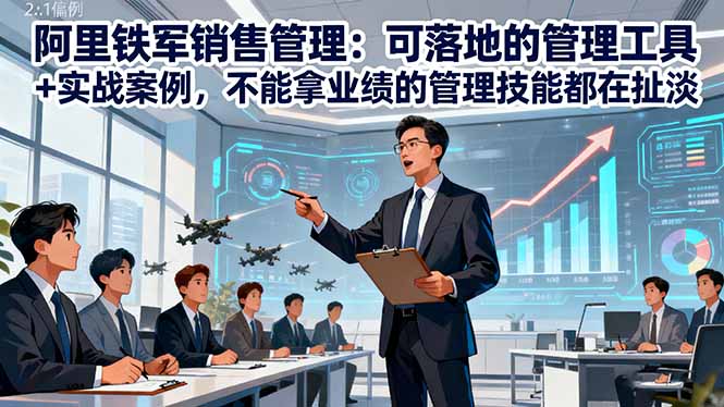 阿里铁军销售管理：可落地的管理工具+实战案例，不能拿业绩的管理都在扯淡 - 识享社-识享社
