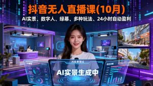抖音无人直播课(10月-识享社