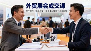 外贸展会成交课，含目标制定、客户邀约、现场成交，系统化SOP提升参展ROI-识享社