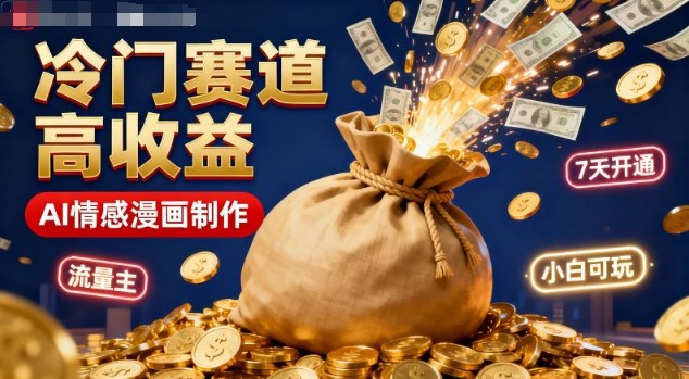 公众号冷门赛道，用AI做情感漫画，7天开通流量主，操作简单，小白可玩 - 识享社-识享社