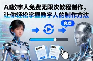 AI数字人免费无限次教程制作，让你轻松掌握数字人的制作方法-识享社