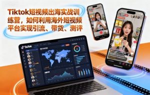 Tiktok短视频出海实战训练营,如何利用海外短视频平台实现引流、带货、测评-识享社