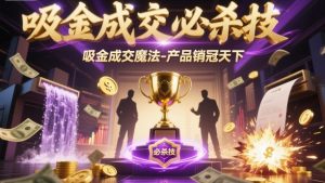 吸金成交必杀技,吸金成交魔法-产品销冠天下-识享社