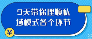 9天带你理顺私域模式各个环节-识享社