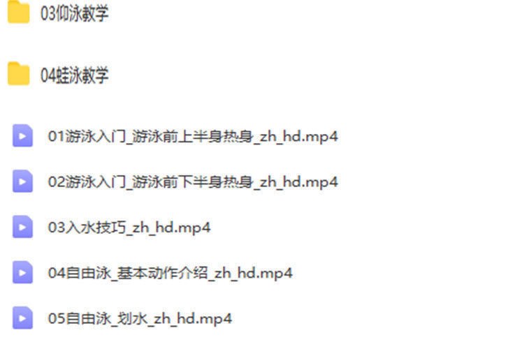 图片[3]-零基础如何自学游泳？四大泳姿全教学视频，包含训练技巧与完整课程教案