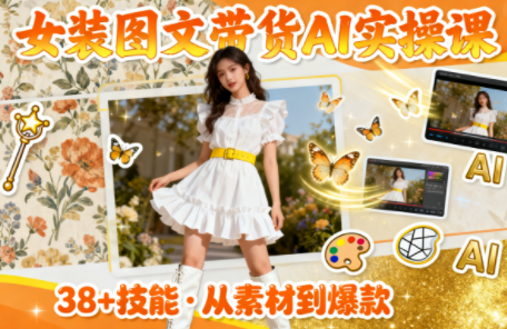 女装图文带货的AI实操课 - 识享社-识享社