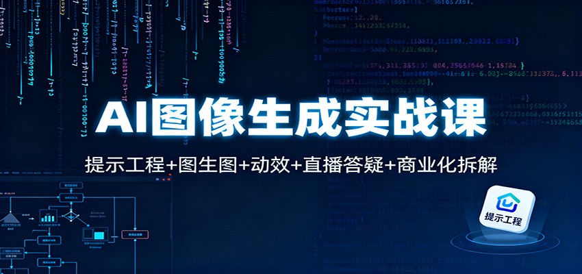AI图像生成实战课:提示工程+图生图+动效+直播答疑+商业化拆解-识享社