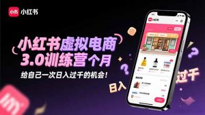 小红书虚拟电商3.0训练营：2025最后1个月，给自己一次日入过千的机会！-识享社