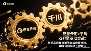 巨量云图+千川双引擎驱动实战：帮助高消耗直播间突破流量瓶颈，构建可...-识享社