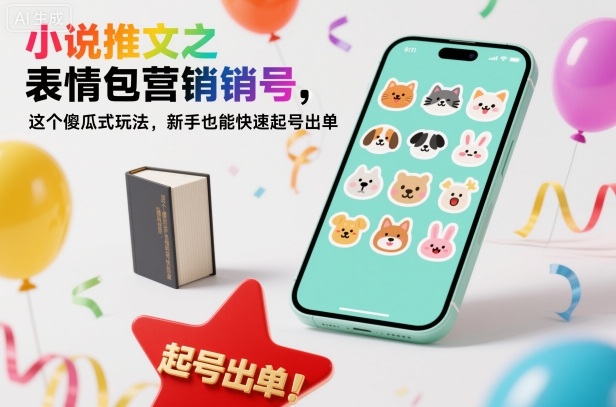 小说推文之表情包营销号,这个傻瓜式玩法,新手也能快速起号出单 - 识享社-识享社