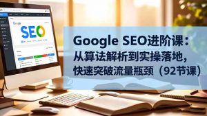 Google SEO进阶课：从算法解析到实操落地，快速突破流量瓶颈(92节课-识享社