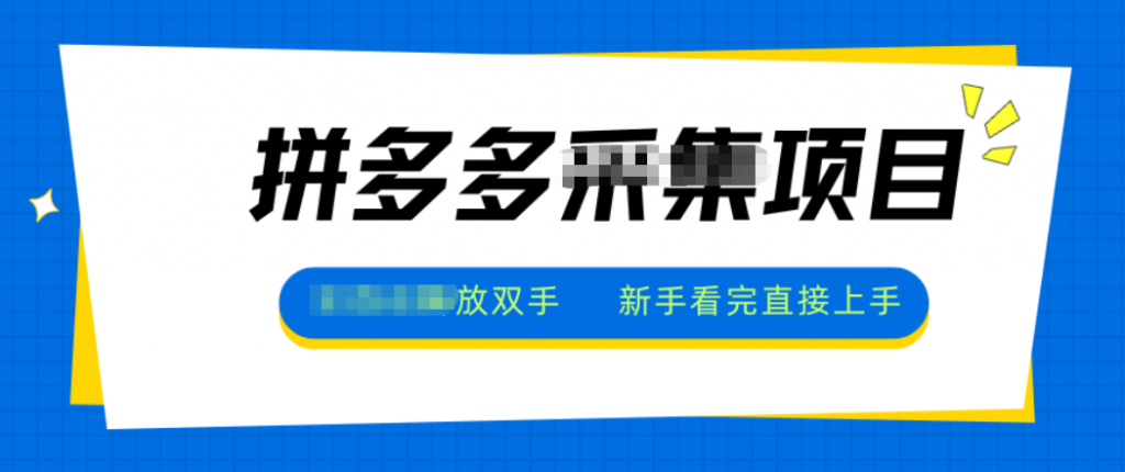 拼多多电商采集，一小时50+，操作简单，零投资-识享社