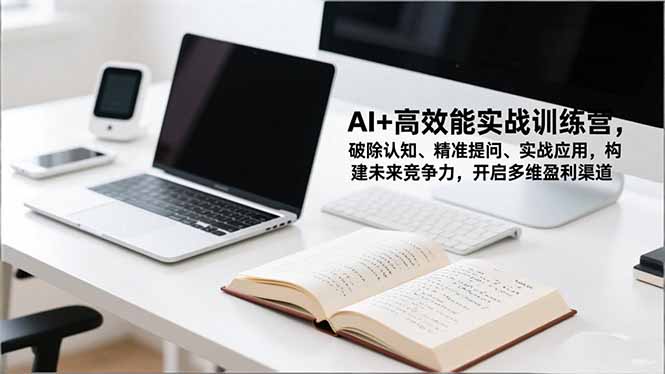 AI+高效能实战训练营，破除认知、精准提问、实战应用，构建未来竞争力，开启多维盈利渠道-识享社
