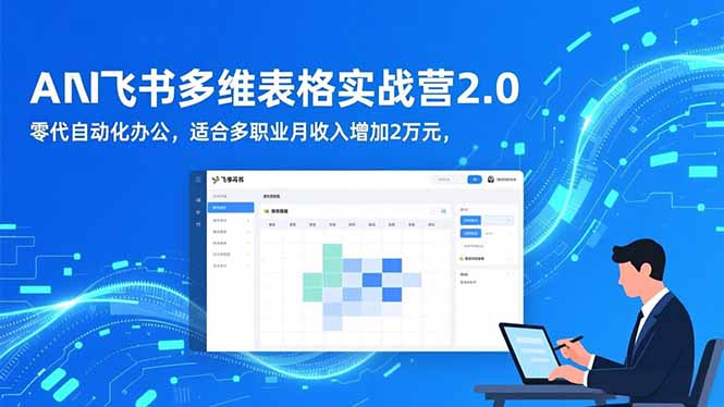 AI+飞书多维表格实战营2.0:零代码自动化办公,适合多职业月收入增加2万元 - 识享社-识享社