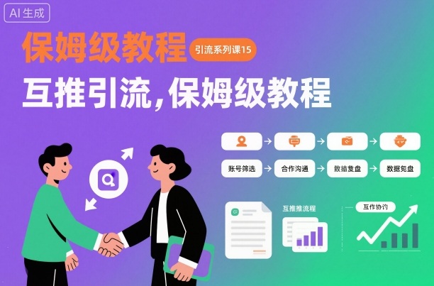 引流系列课15：互推引流，保姆级教程【文档】 - 识享社-识享社