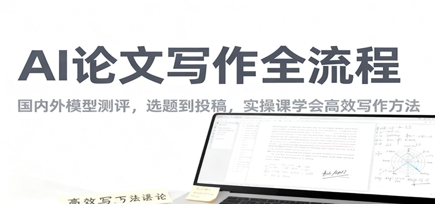 AI论文写作全流程,国内外模型测评,选题到投稿,实操课学高效写作方法 - 识享社-识享社