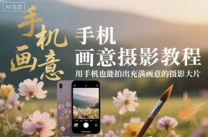 手机画意摄影教程，用手机也能拍出充满画意的摄影大片-识享社
