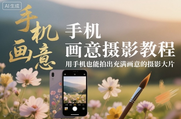 手机画意摄影教程，用手机也能拍出充满画意的摄影大片 - 识享社-识享社