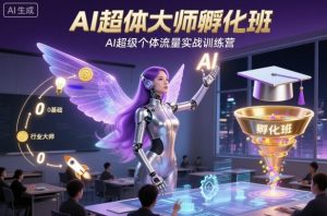 AI超体大师孵化班，AI超级个体流量实战训练营-识享社
