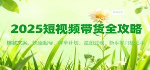 2025短视频带货全攻略：爆款文案，快速起号，种草计划，星图变现，新手零门槛上手-识享社