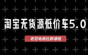 老范电商·2025淘宝无货源教程(更新11月)-识享社