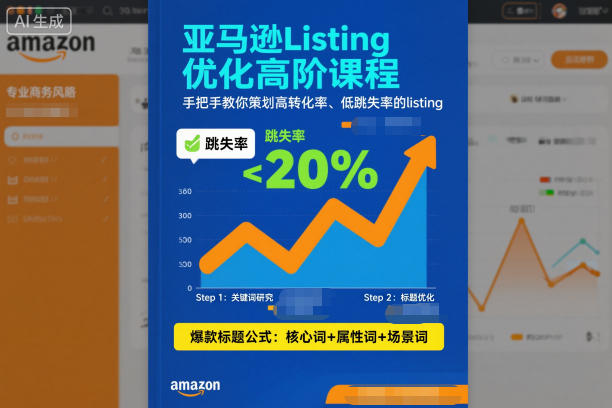 亚马逊Listing优化高阶课程，手把手教你策划高转化率、低跳失率的listing-识享社