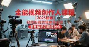 全能视频创作人课程【2025新版】视频拍摄剪辑编导运营,零基础学习视频创作(更新)-识享社